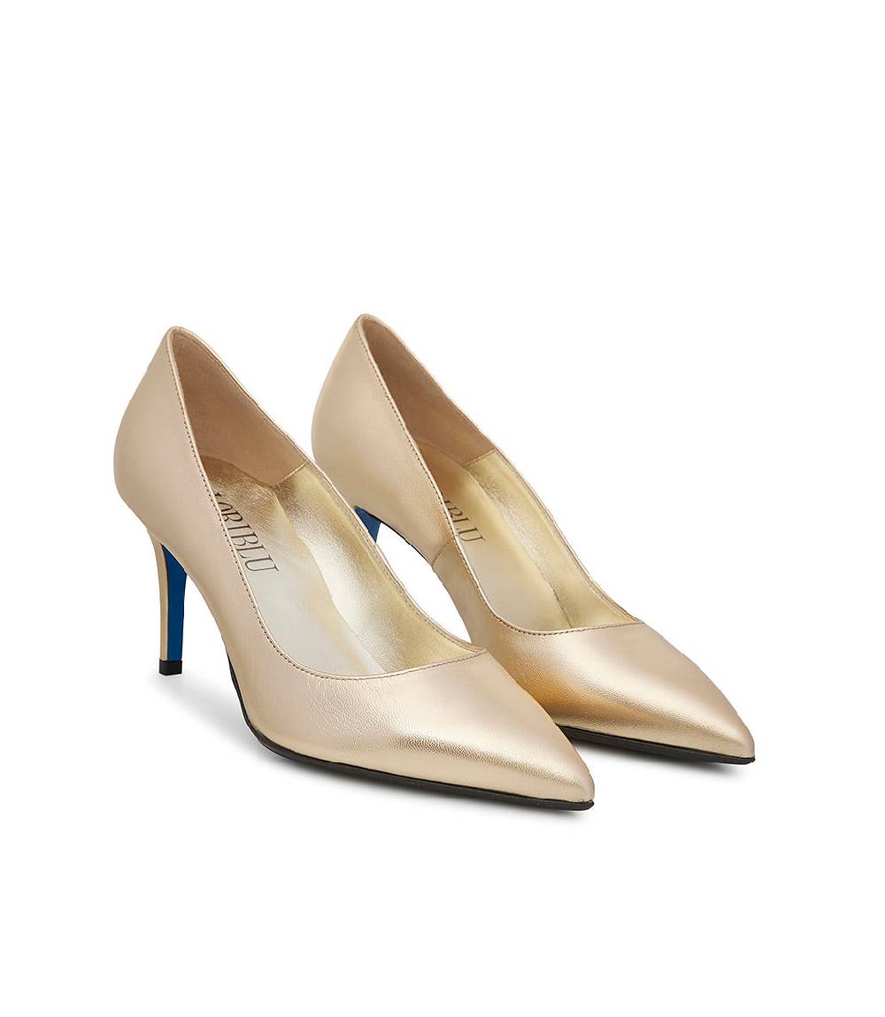 Loriblu Décolleté in nappa oro Saldi Di Fabbrica