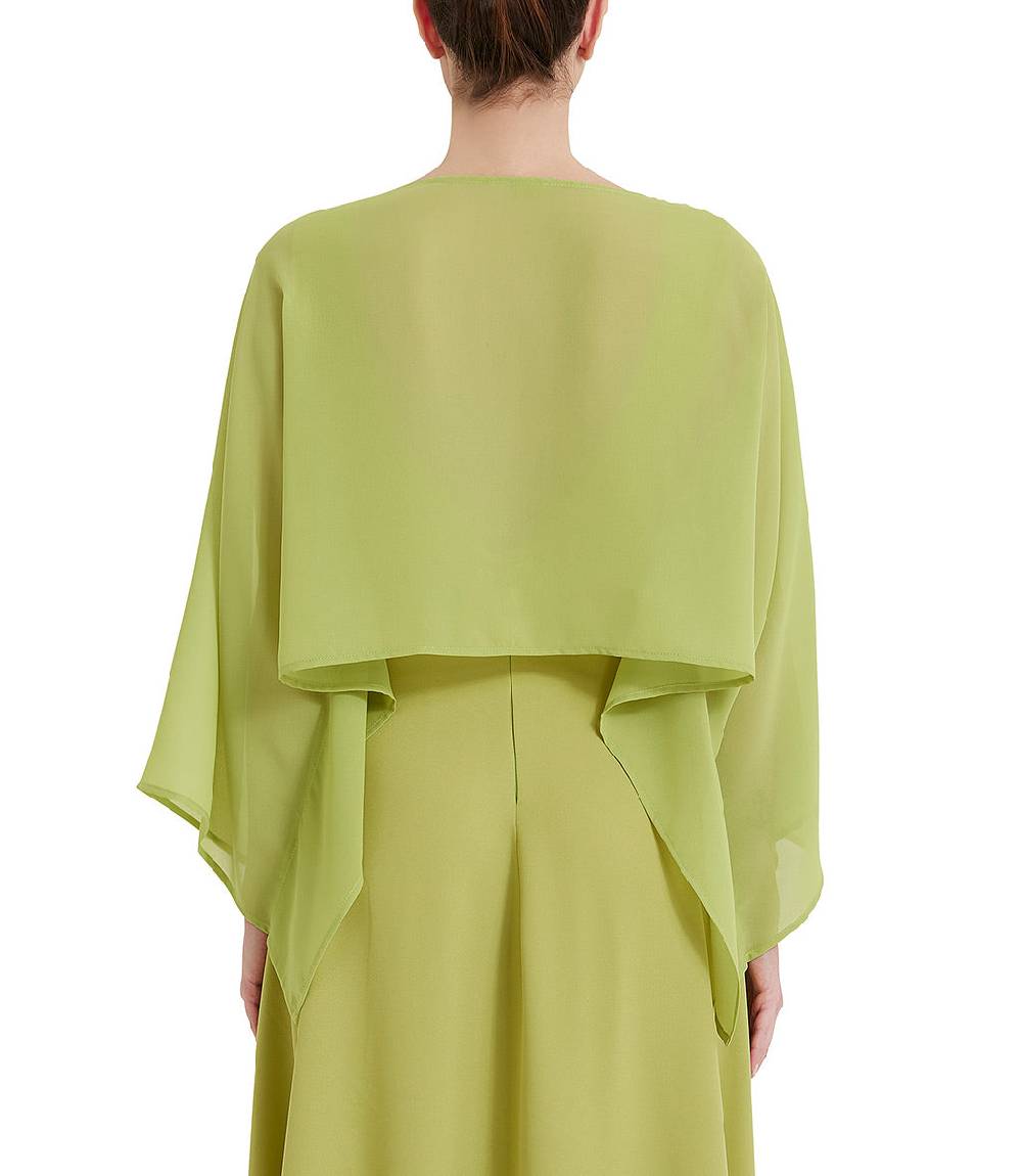Loriblu Stola georgette verde acido Negozi Online