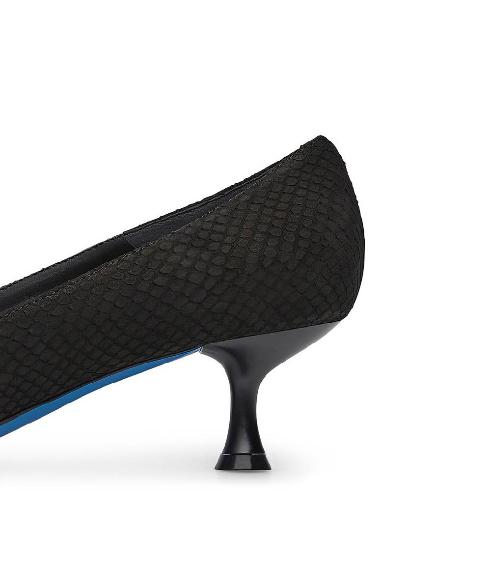 Loriblu Decollete in nabuk testurizzato nero 50% di sconto con spedizione gratuita