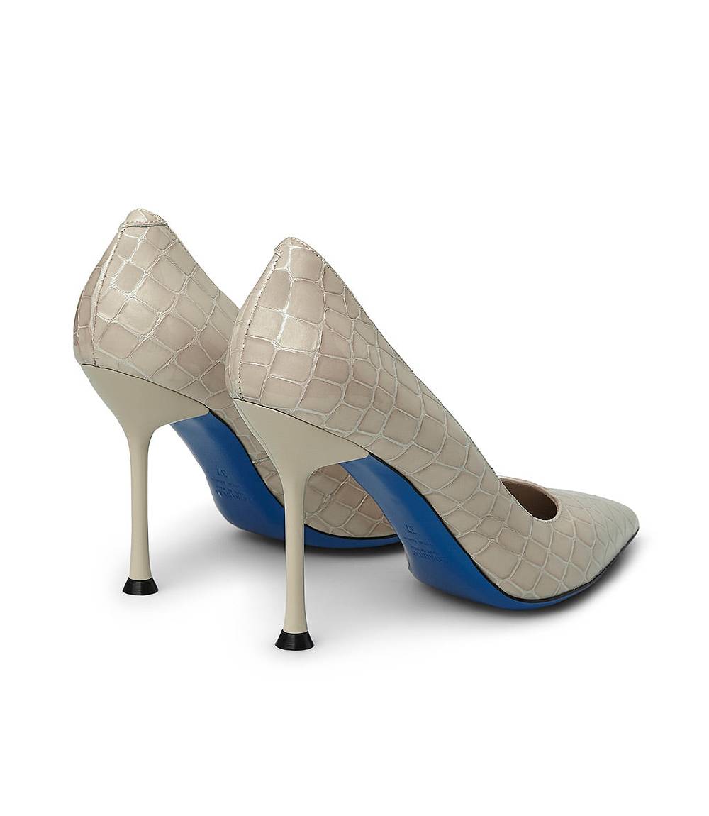 Loriblu Decollete in pelle testurizzata beige Outlet