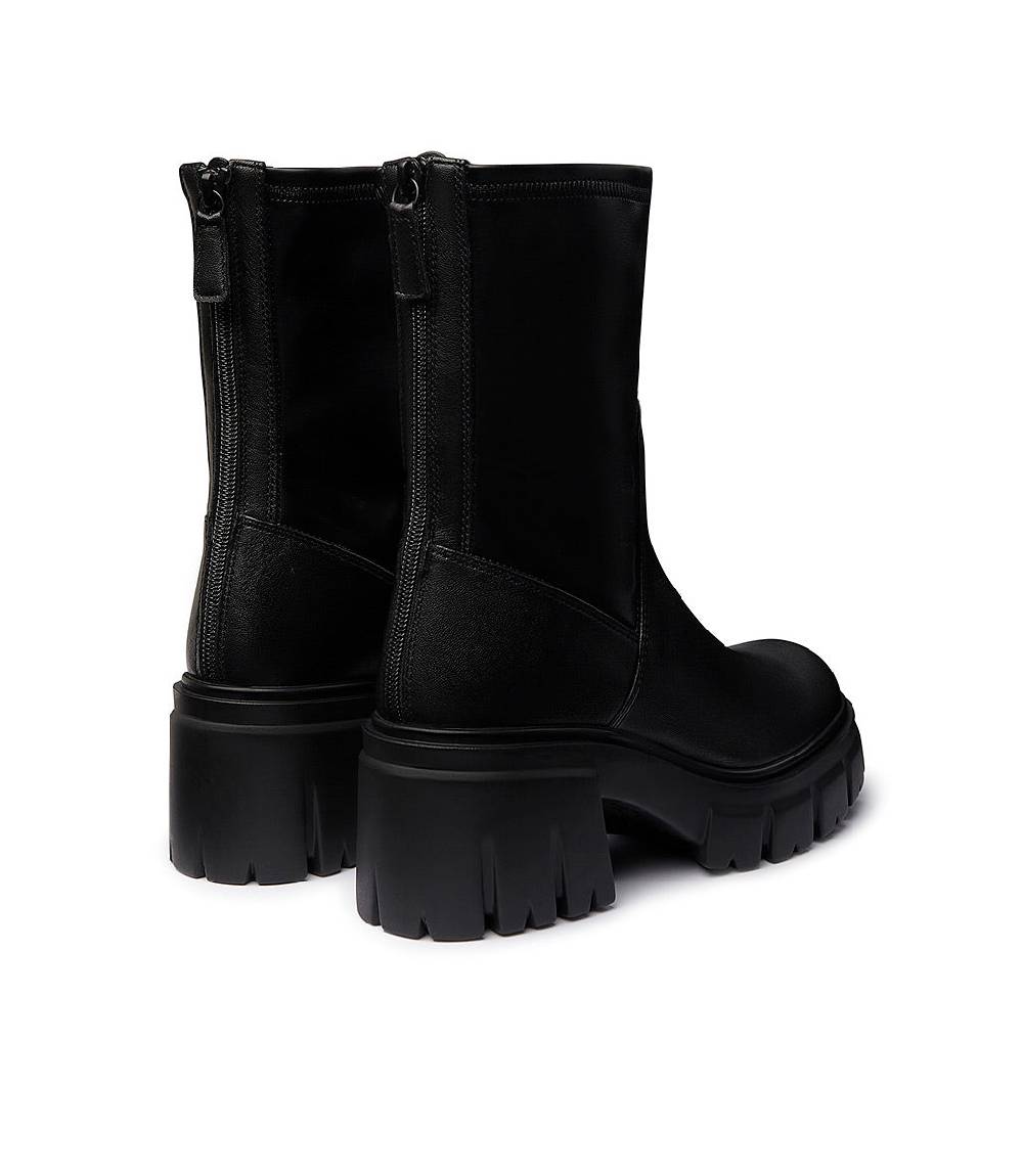 Loriblu Stivaletti in pelle nera Saldi Di Fabbrica