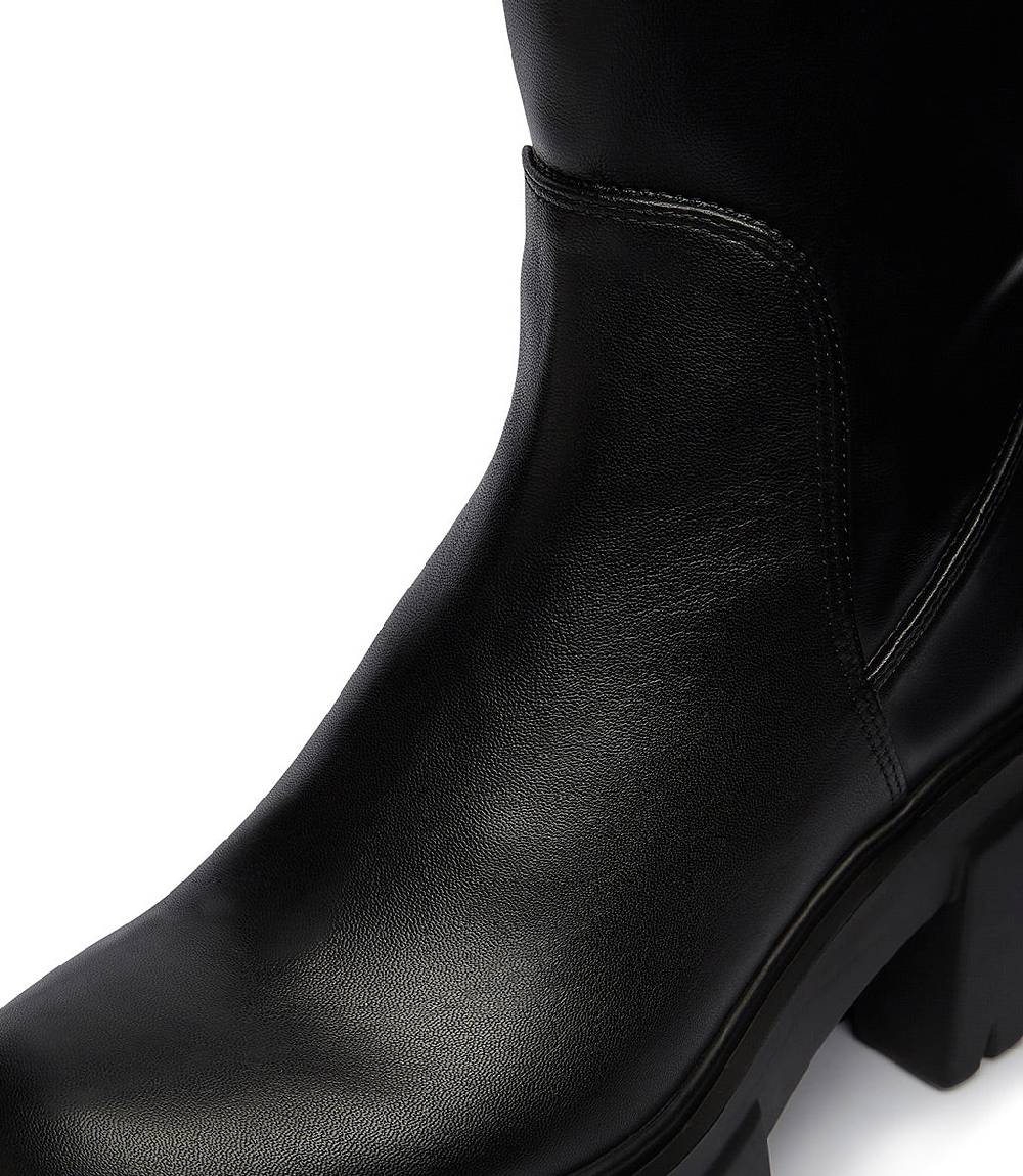 Loriblu Stivaletti in pelle nera Saldi Di Fabbrica