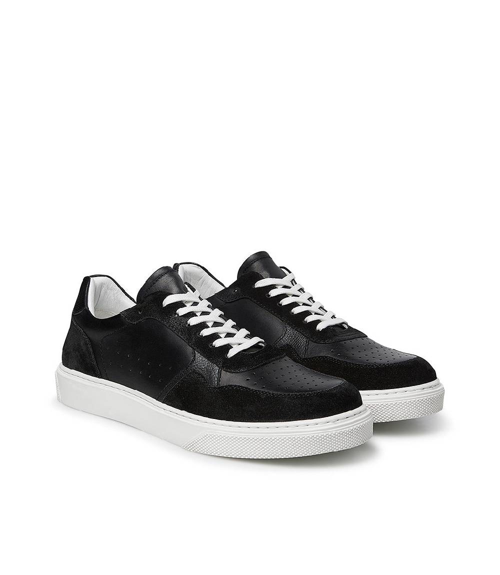 Loriblu Sneaker in pelle e camoscio nero Soddisfazione Garantita
