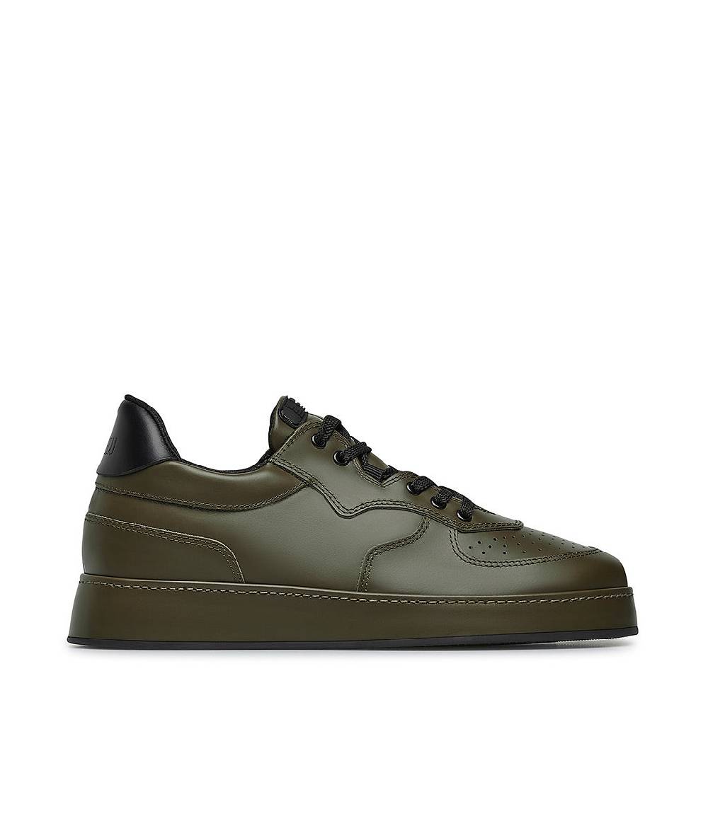 Loriblu Sneakers in pelle verde e nera Negozi Online