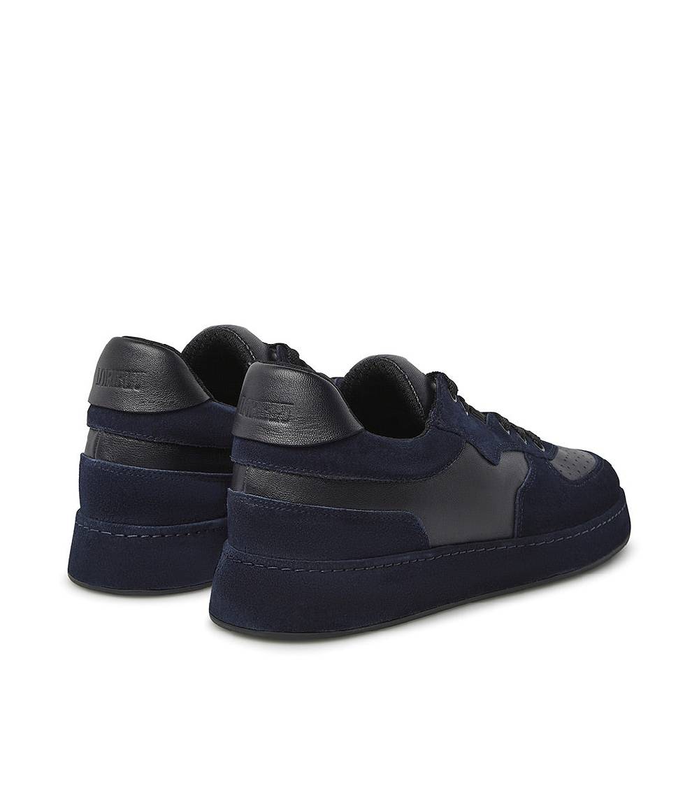 Loriblu Sneakers in nappa e camoscio blu scuro Shopping Online