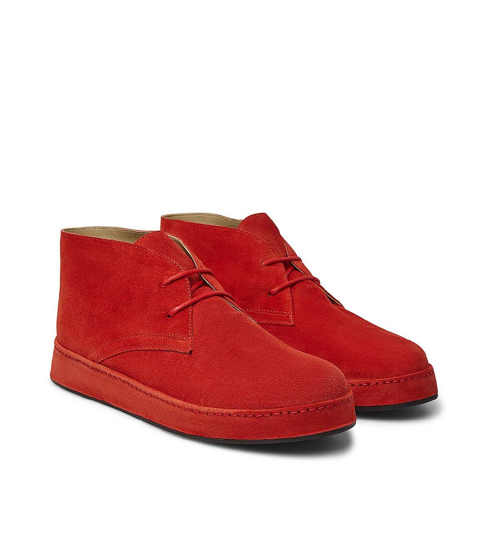 Loriblu Polacchini in pelle scamosciata rossa Convenienza