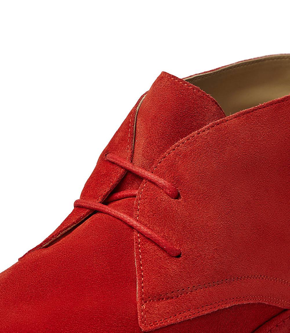 Loriblu Polacchini in pelle scamosciata rossa Convenienza