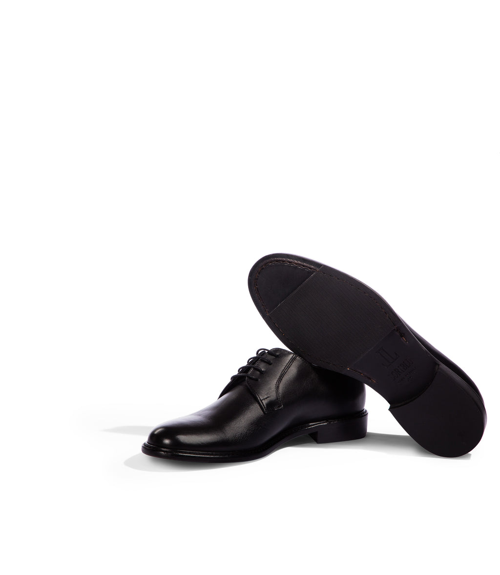 Loriblu Stringate derby in pelle nera Smaltimento dello stoccaggio