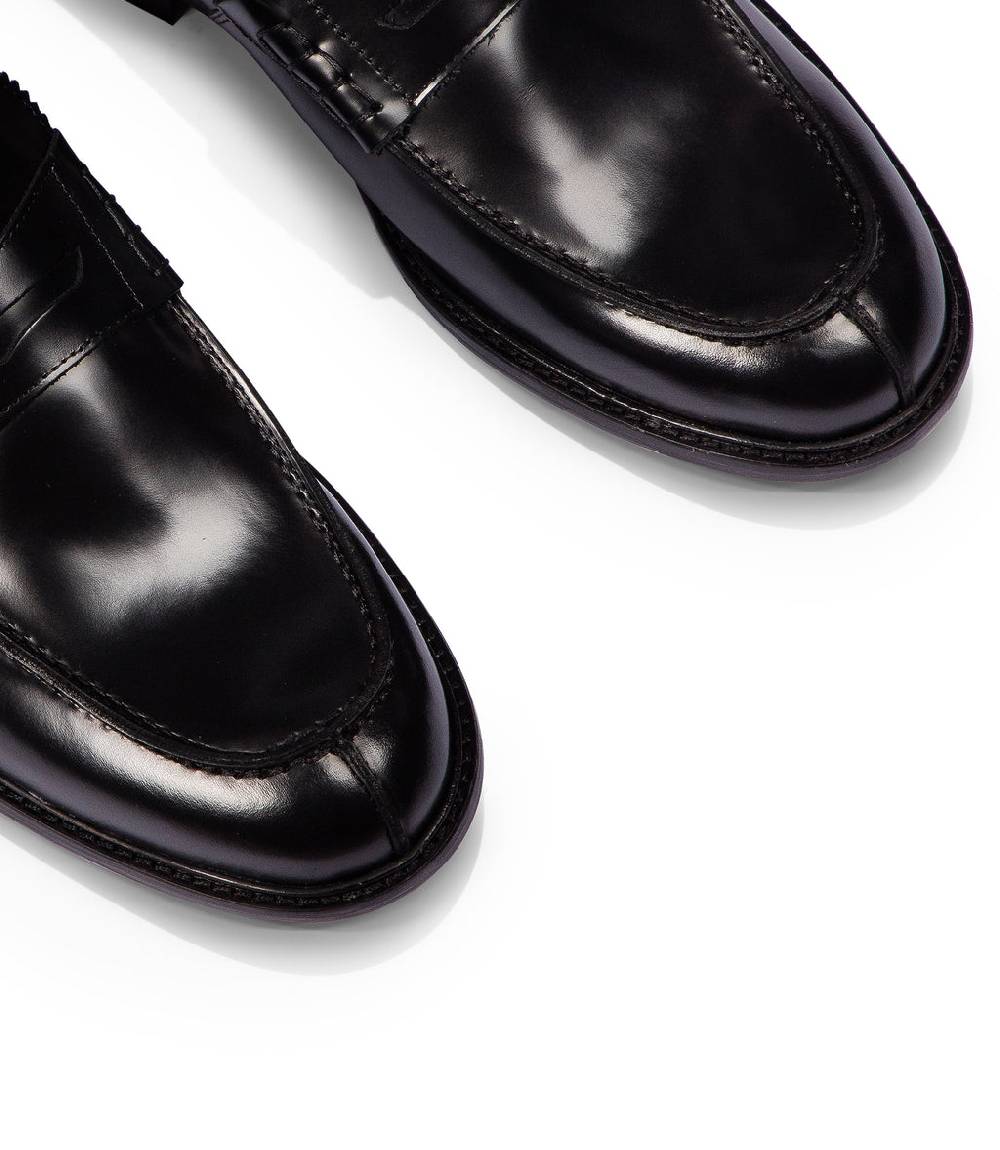 Loriblu Mocassini in pelle nera Vendita calda