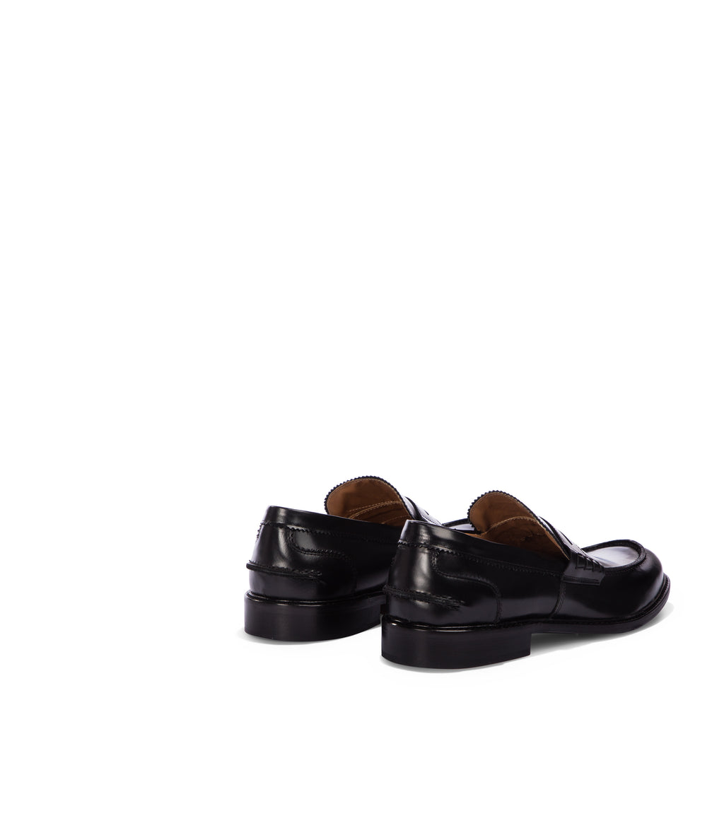Loriblu Mocassini in pelle nera Vendita calda