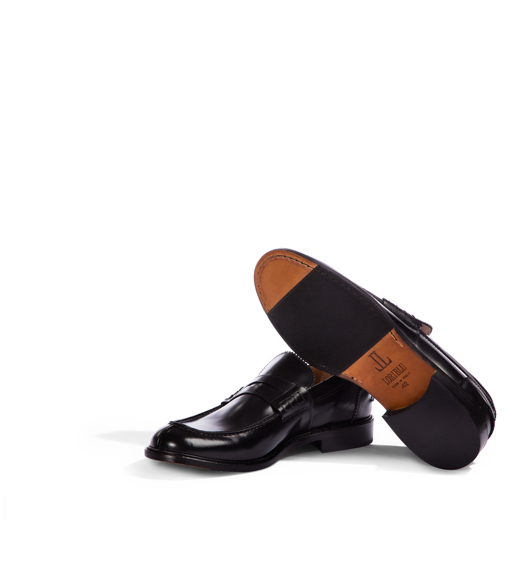 Loriblu Mocassini in pelle nera Vendita calda