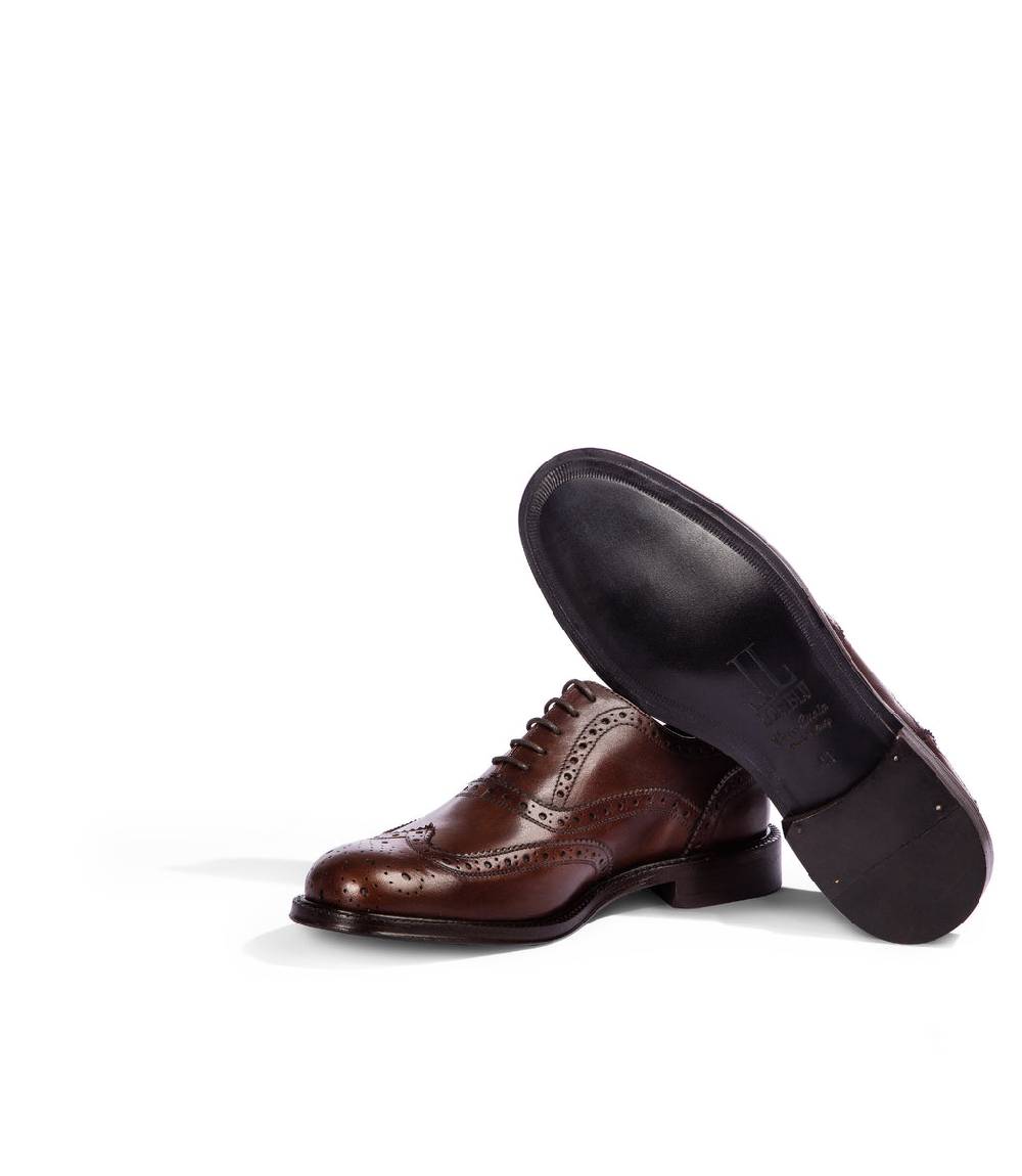 Loriblu Stringate oxford in pelle brogue marrone Offerta migliore