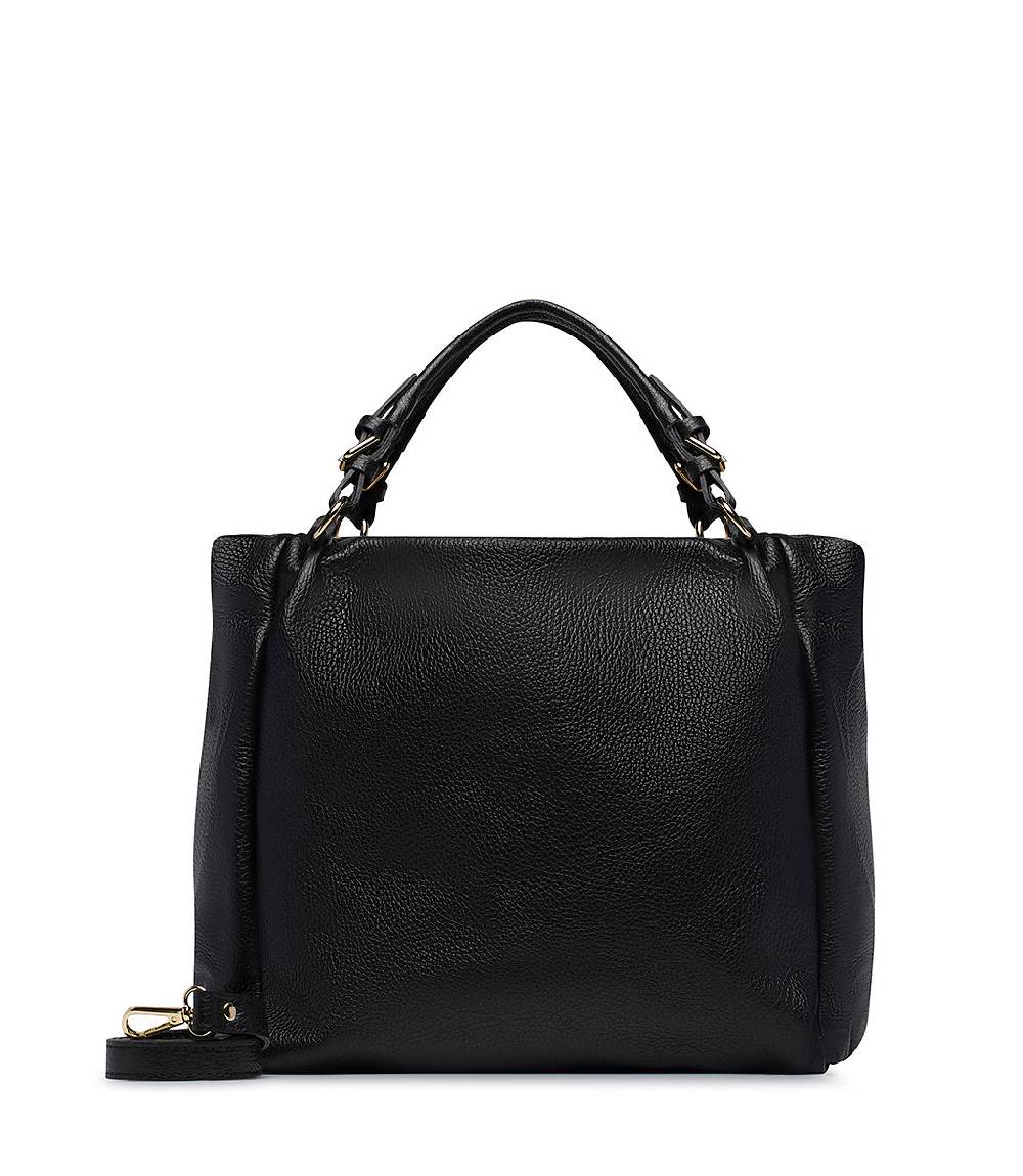 Loriblu Borsa nera in pelle martellata Liquidazione