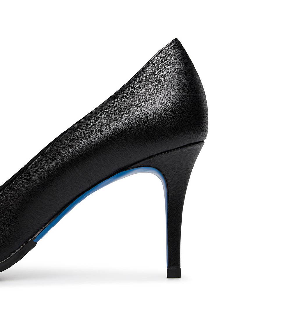 Loriblu Décolleté in nappa nera con cristalli Enormi risparmi