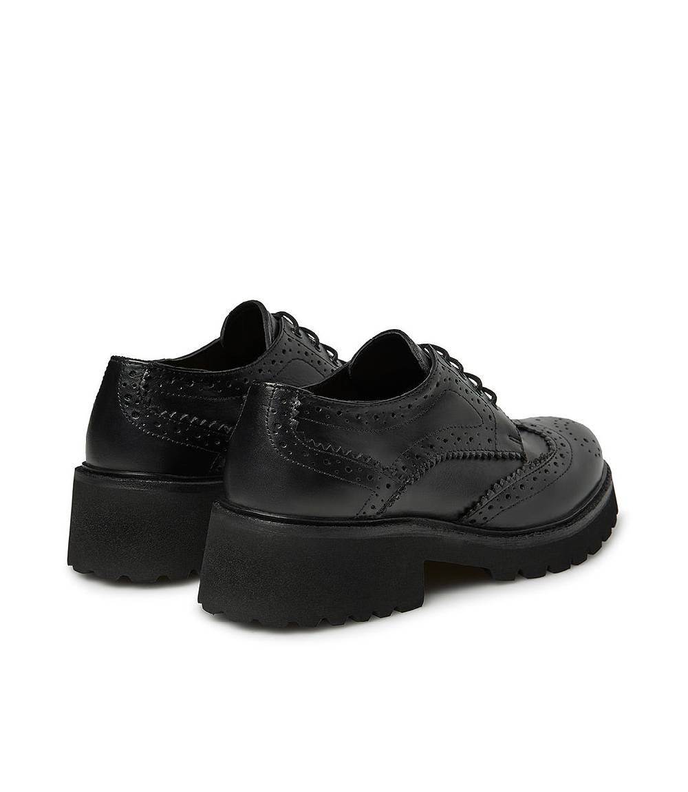 Loriblu Derby brogue in vitello nero Solo un giorno rimasto