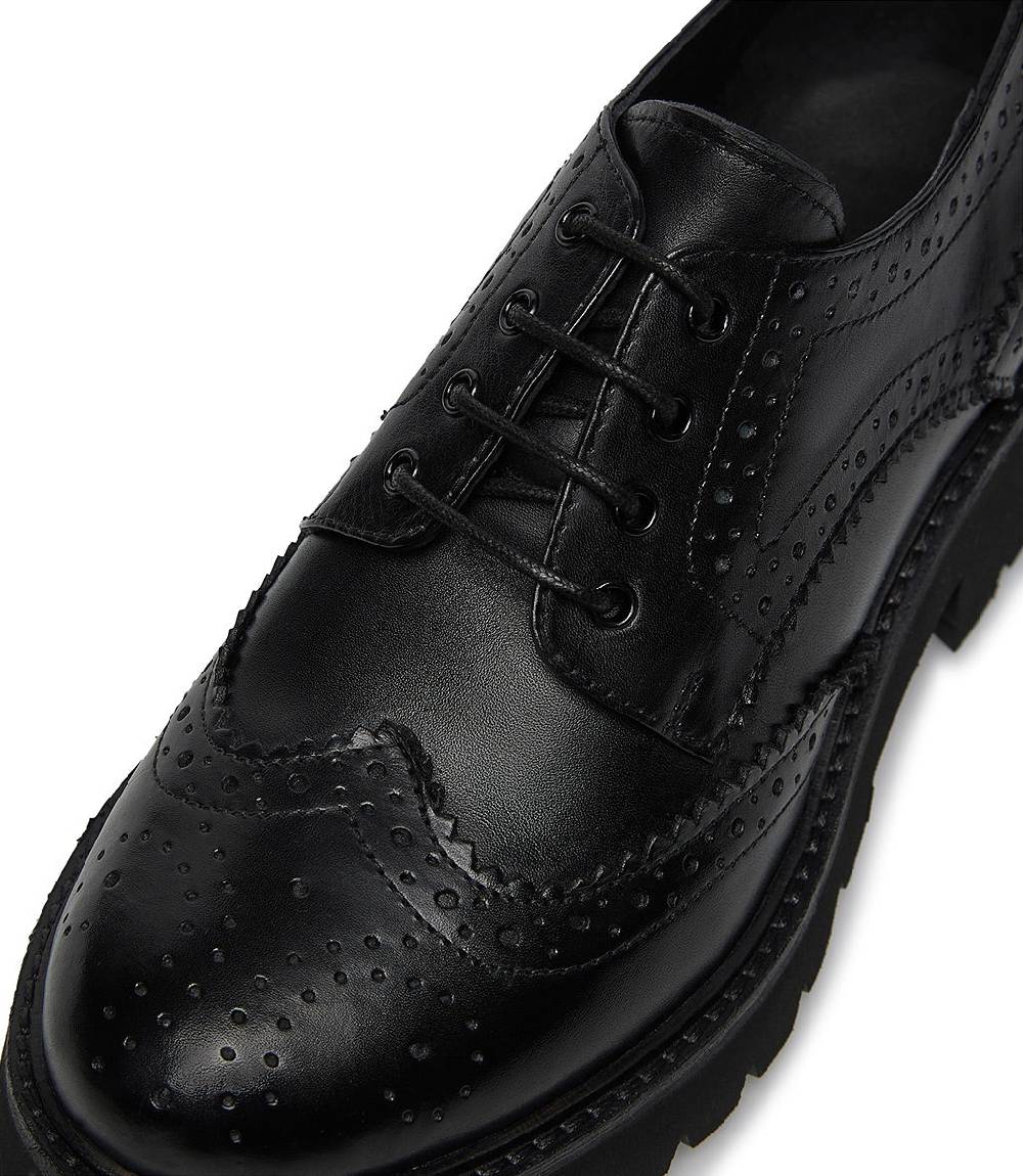 Loriblu Derby brogue in vitello nero Solo un giorno rimasto
