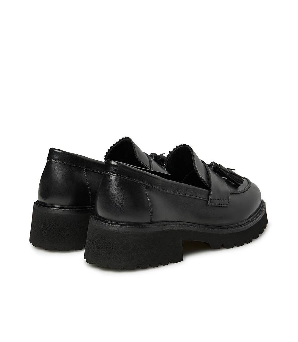 Loriblu Mocassini in nappa nera con nappine Super sconto