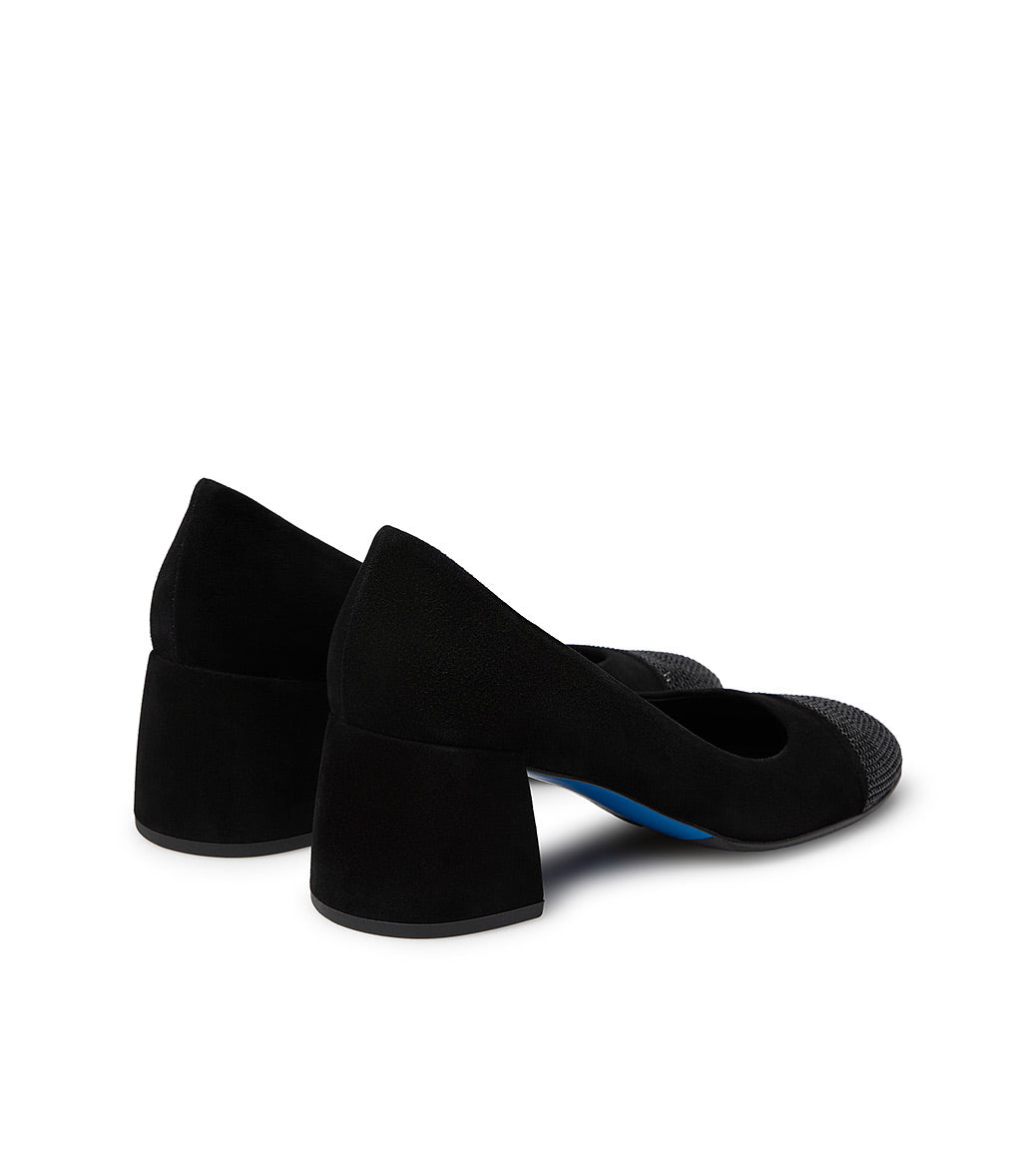 Loriblu Décolleté in camoscio nero con cristalli Trasporto libero internazionale