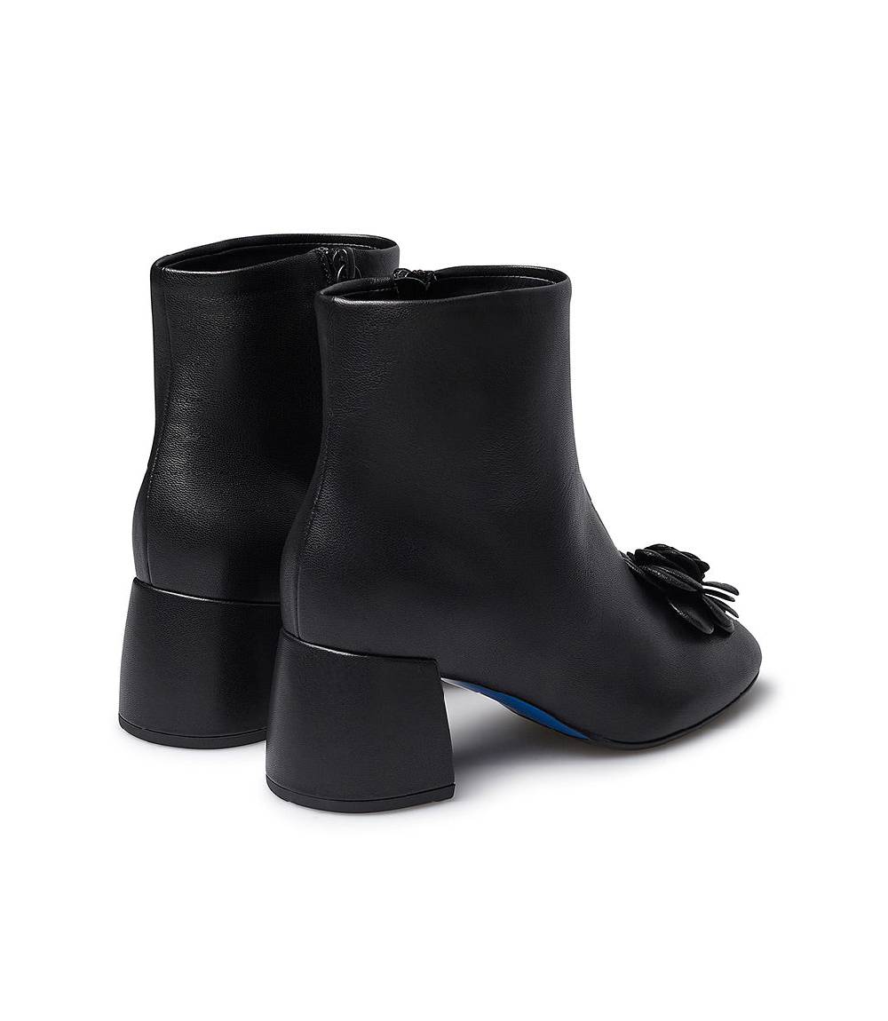 Loriblu Stivaletto in nappa nera con fiore Black Friday Prezzi