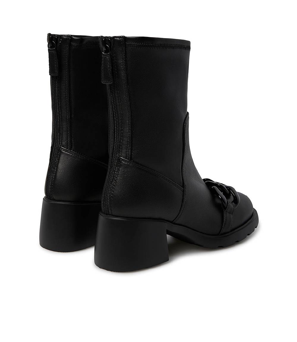 Loriblu Stivaletto in nappa nera con accessorio Sconti questo mese