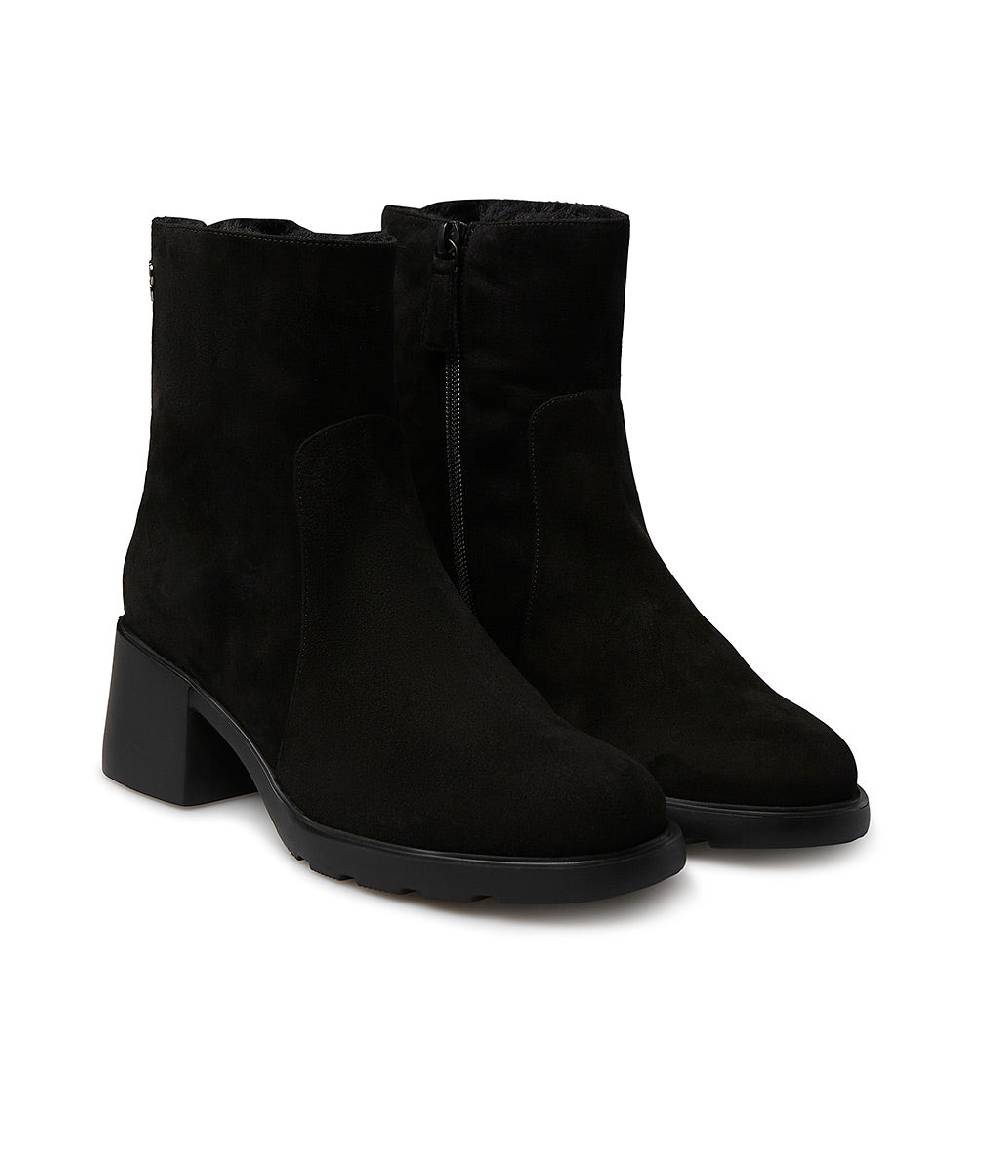 Loriblu Stivaletto in camoscio con fodera shearling Qualità