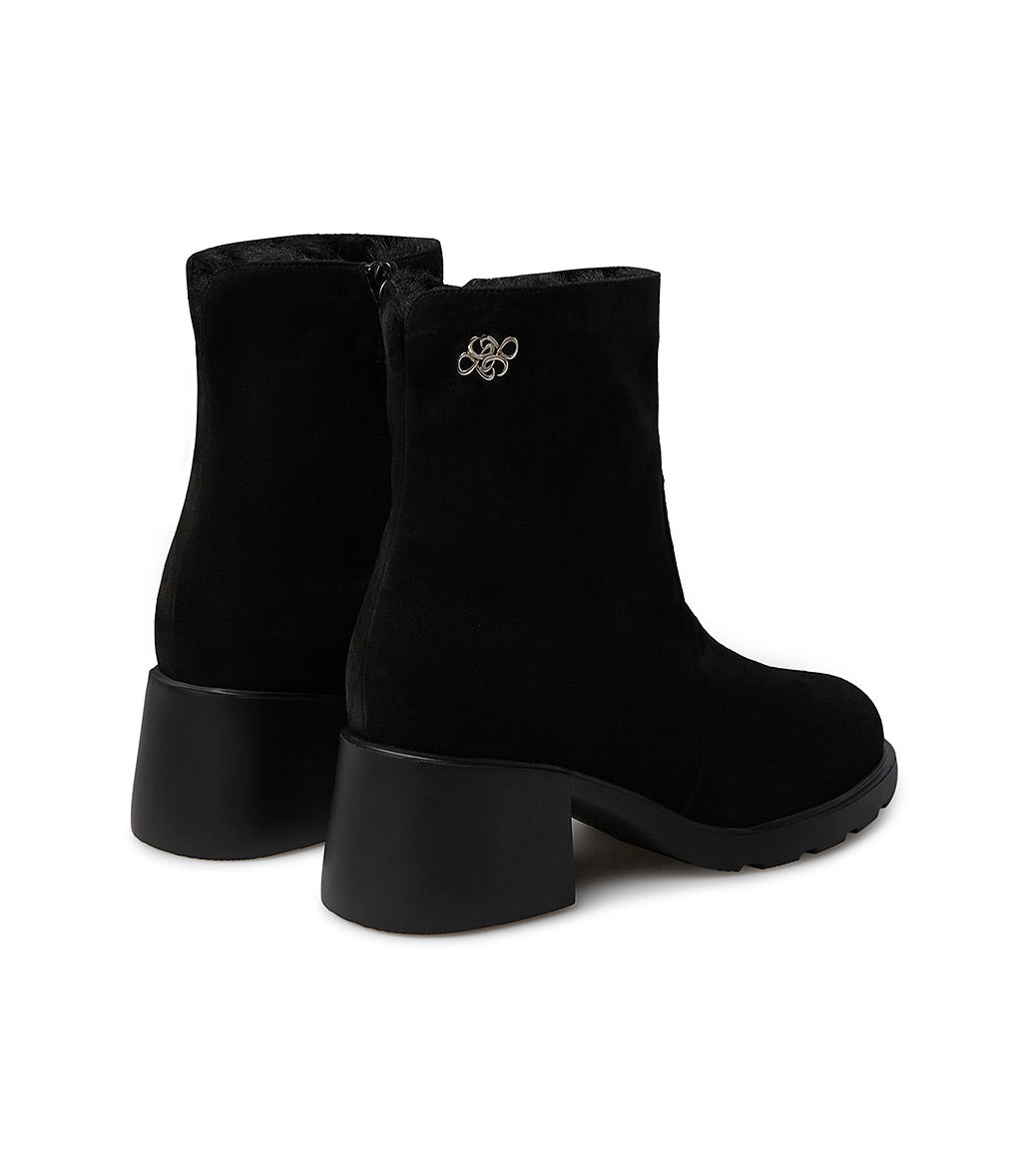 Loriblu Stivaletto in camoscio con fodera shearling Qualità