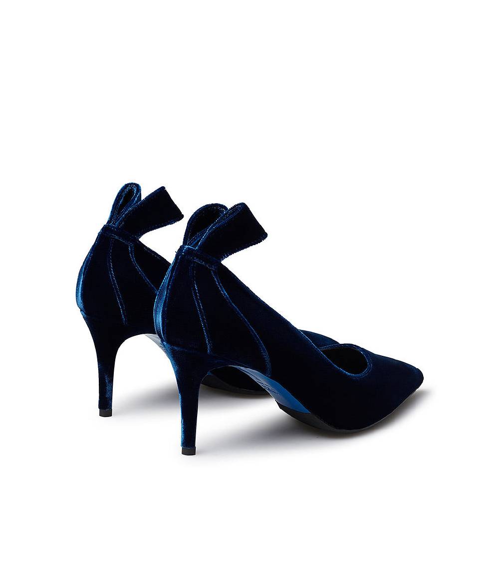 Loriblu Décolleté in velluto blu Promozione