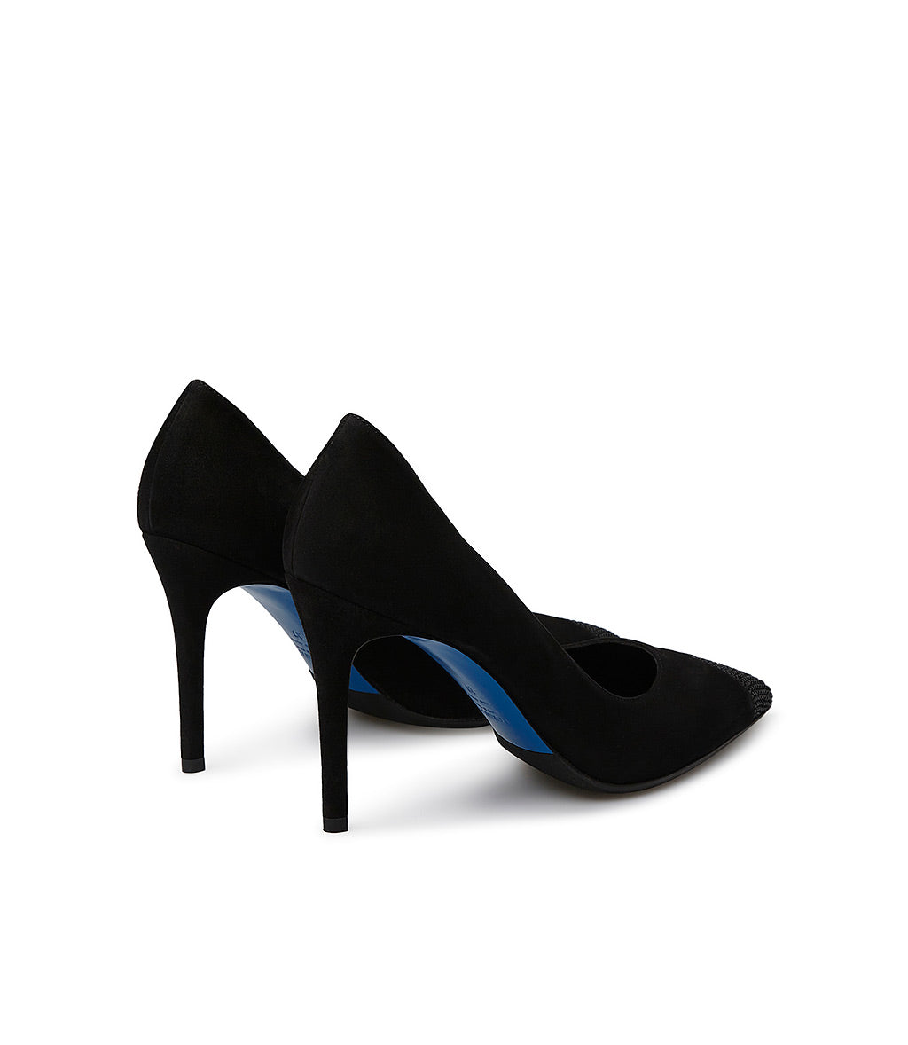 Loriblu Décolleté in nappa nera con cristalli Affare Del Giorno