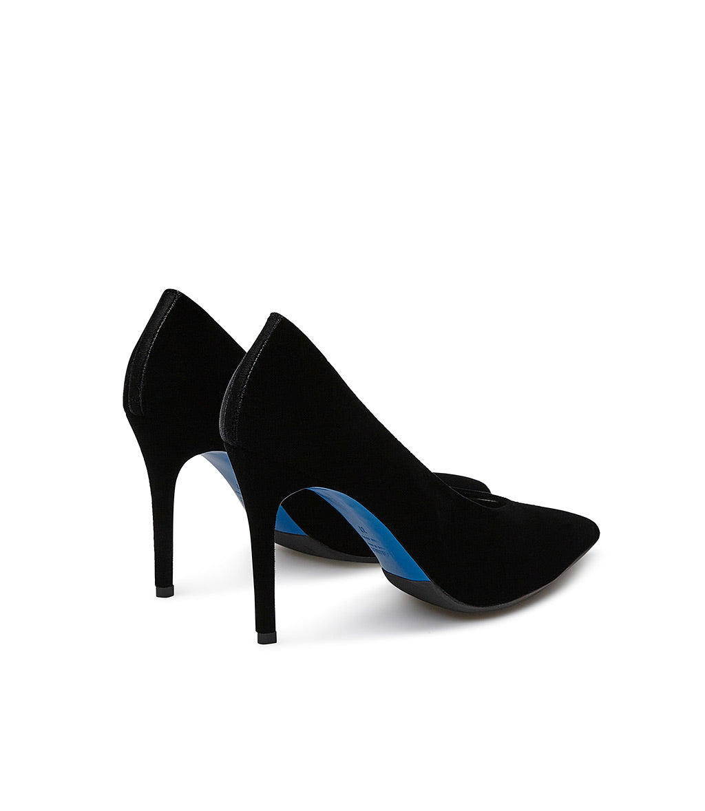 Loriblu Décolleté in velluto nero Prezzo Ridotto