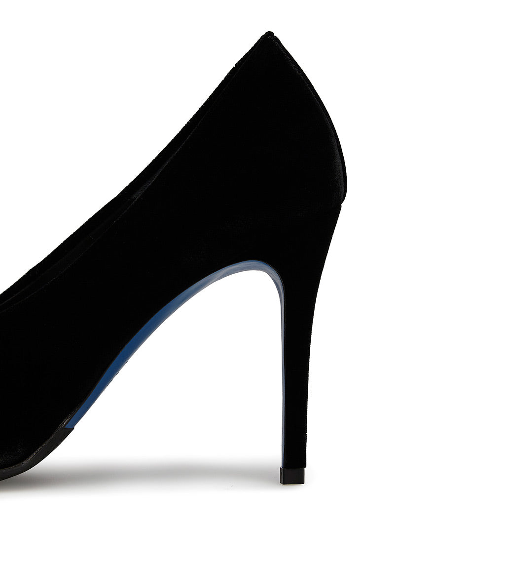 Loriblu Décolleté in velluto nero Prezzo Ridotto