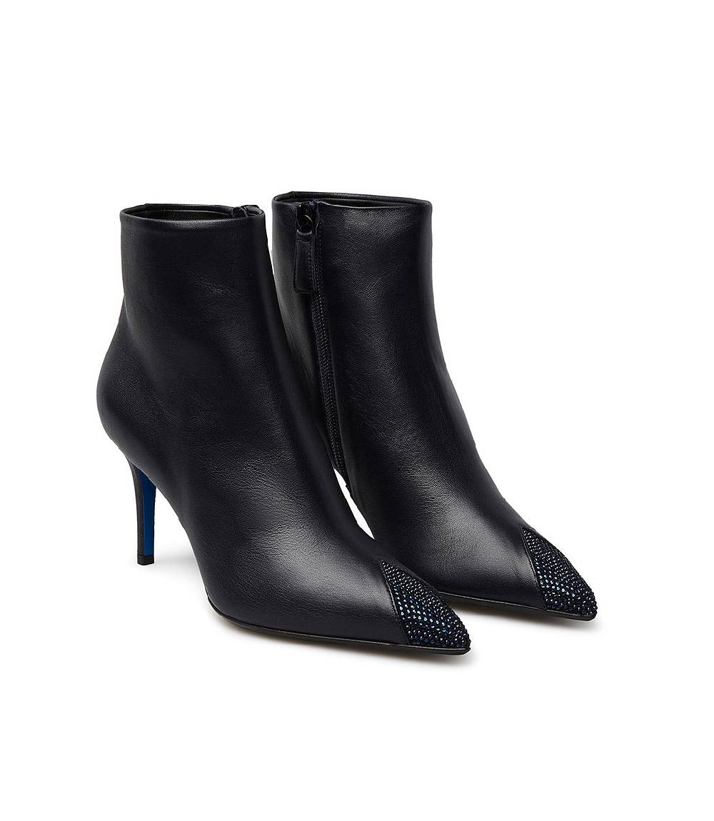 Loriblu Stivaletti in nappa blu con cristalli Spedizione gratuita