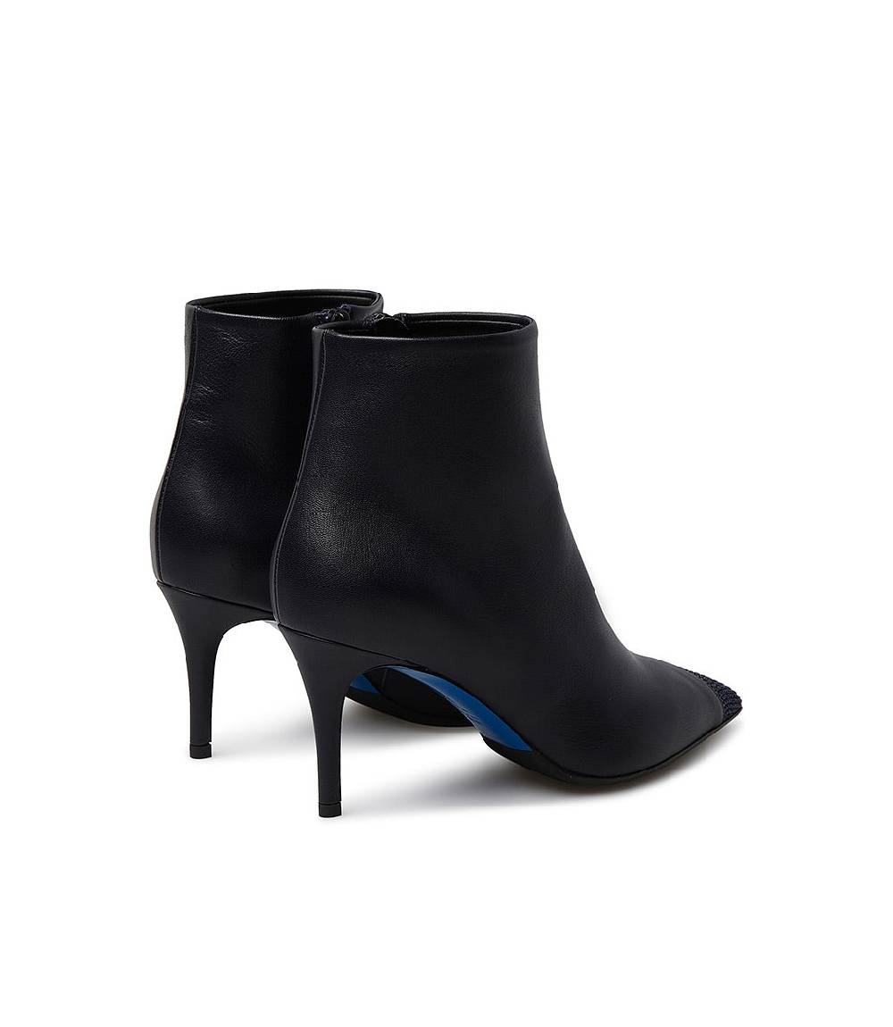 Loriblu Stivaletti in nappa blu con cristalli Spedizione gratuita