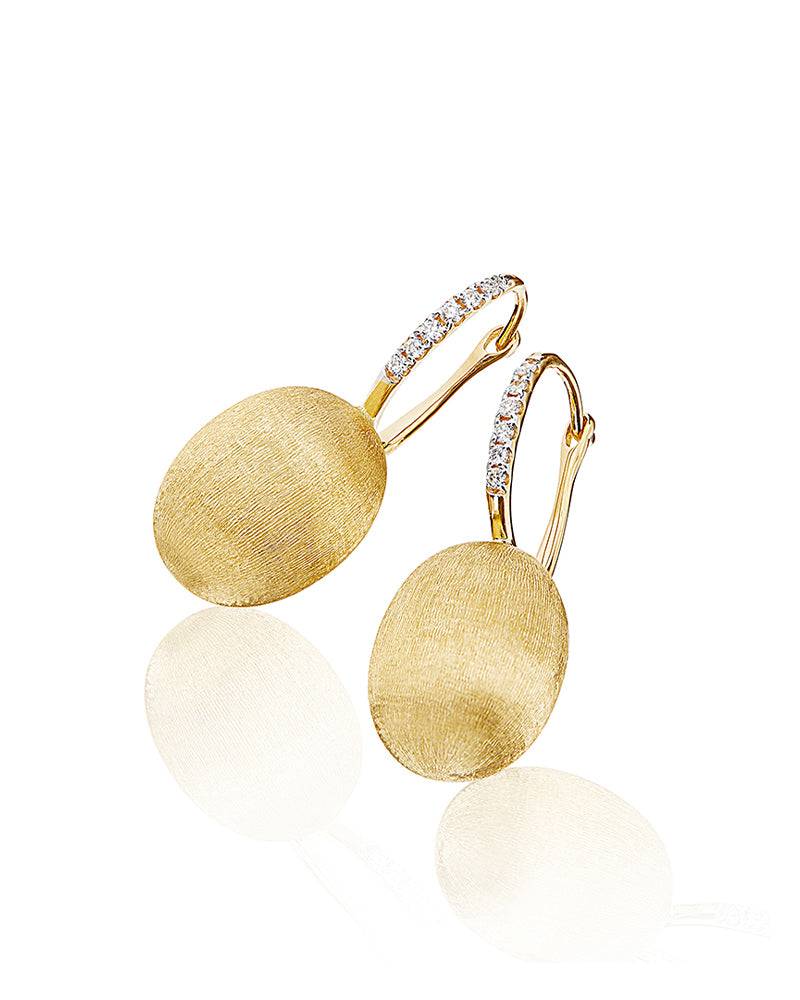 ﻿Nanis Orecchini "CILIEGINE" con boules pendenti in oro e dettagli di diamant – Nanis Italian Jewels In Saldo
