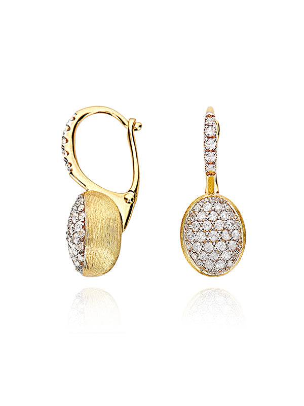 Nanis Orecchini "CILIEGINE" con boules pendenti in oro e diamanti (piccoli) – Nanis Italian Jewels In Linea