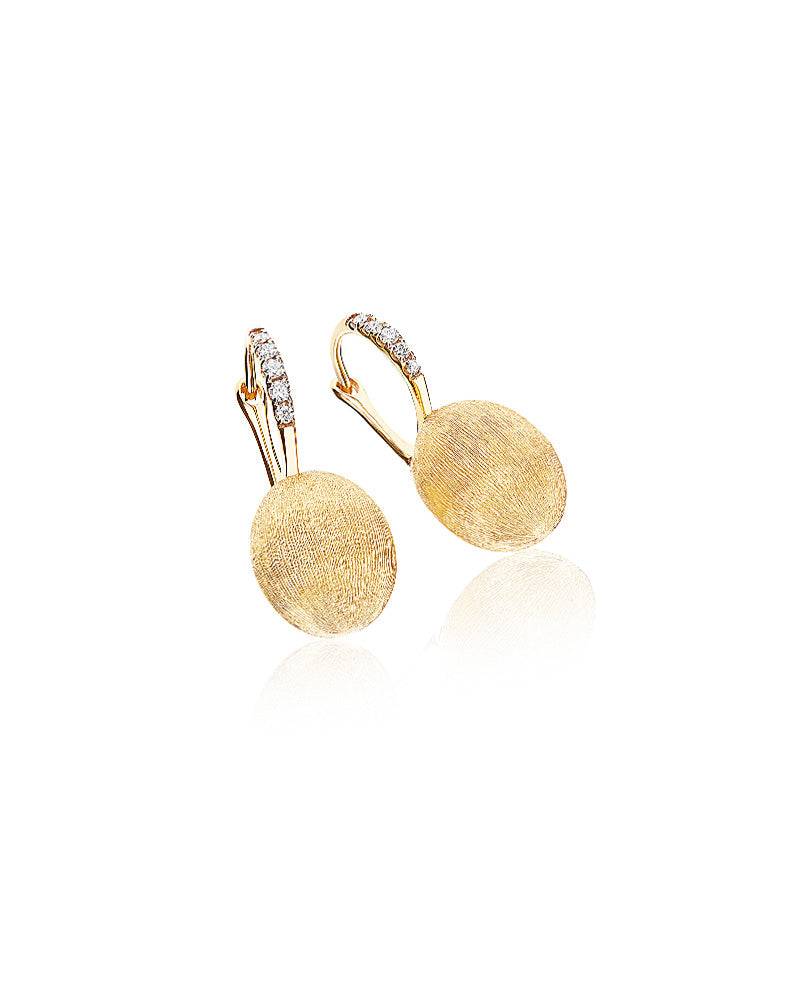 Nanis Orecchini "BABY CILIEGINE" con boules pendenti in oro e dettagli di di – Nanis Italian Jewels Nuovo