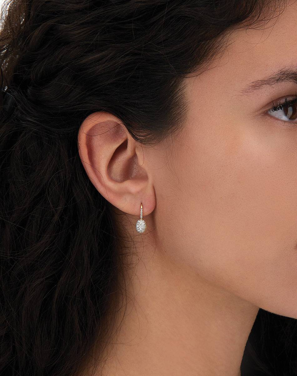 Nanis ORECCHINI "BABY CILIEGINE" CON BOULES PENDENTI IN ORO E DIAMANTI – Nanis Italian Jewels Vendita
