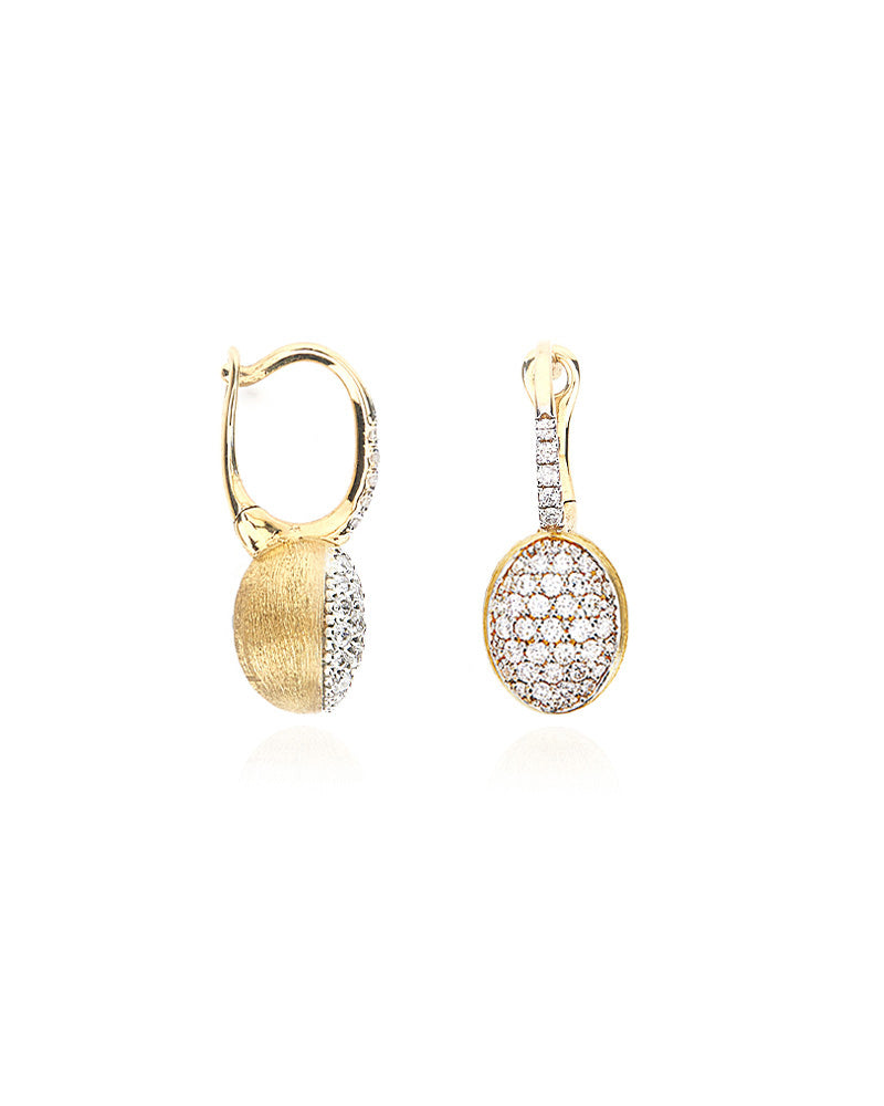 Nanis ORECCHINI "BABY CILIEGINE" CON BOULES PENDENTI IN ORO E DIAMANTI – Nanis Italian Jewels Vendita