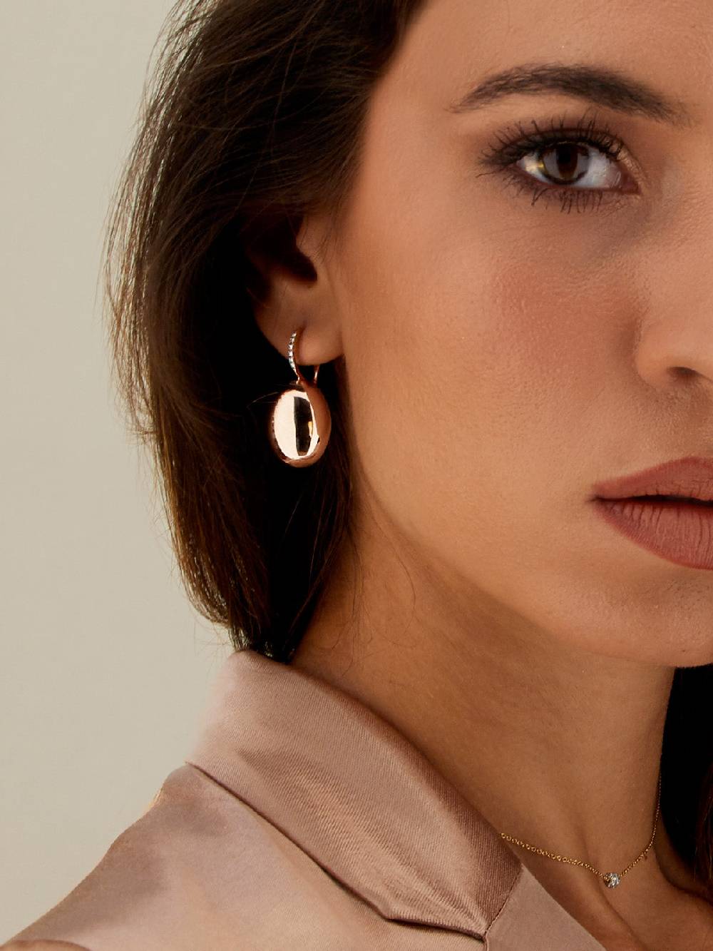 Nanis Orecchini "CILIEGINE" con boules in oro rosa e dettagli di diamanti (g – Nanis Italian Jewels Promozione