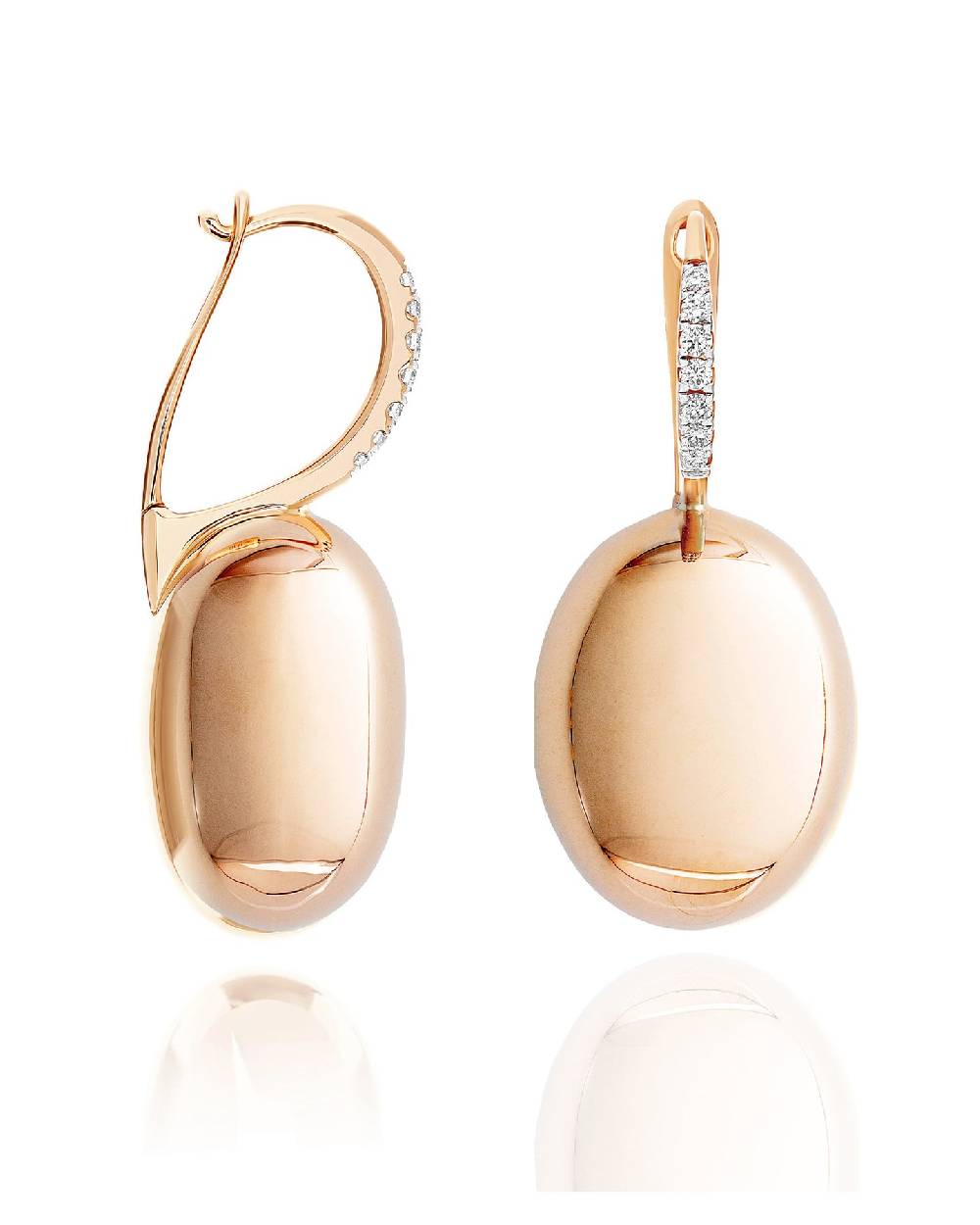 Nanis Orecchini "CILIEGINE" con boules in oro rosa e dettagli di diamanti (g – Nanis Italian Jewels Promozione