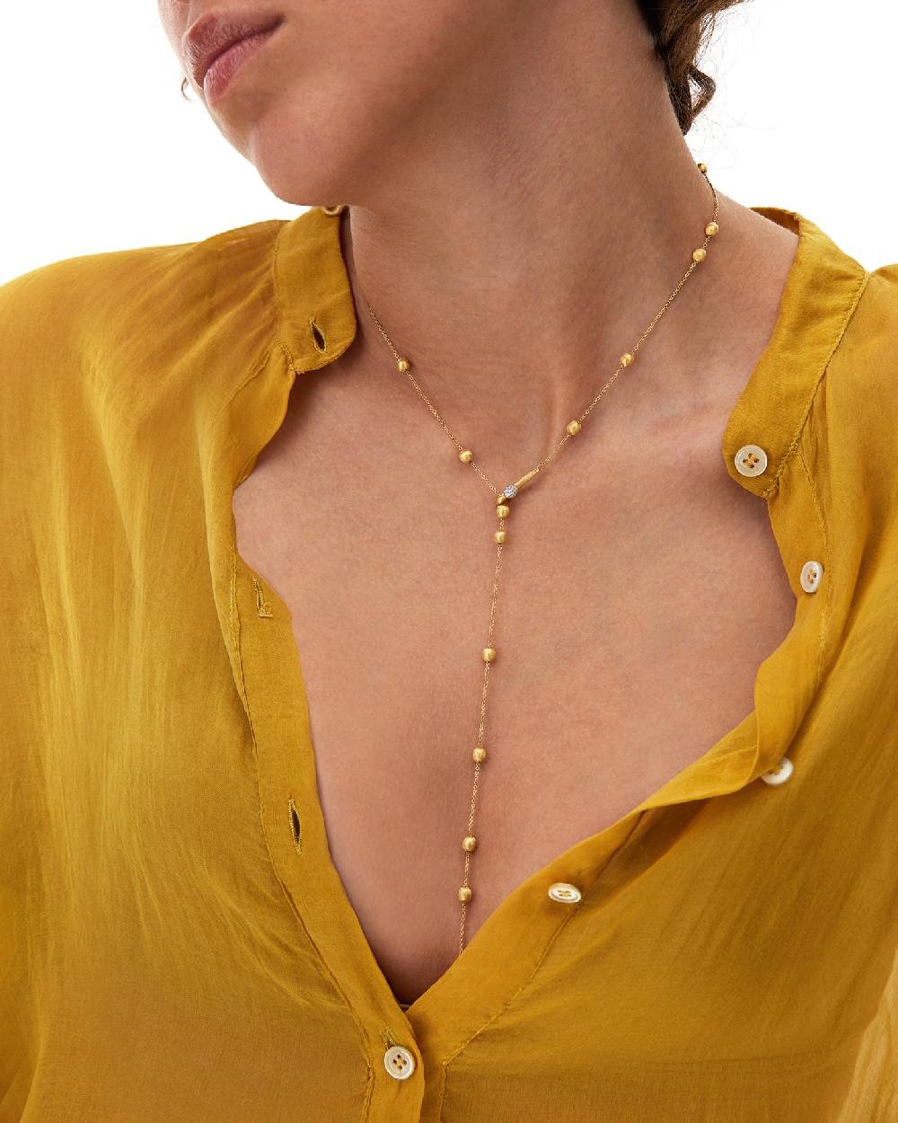 Nanis Collana a Y "SOFFIO" in oro e diamanti – Nanis Italian Jewels In Vendita