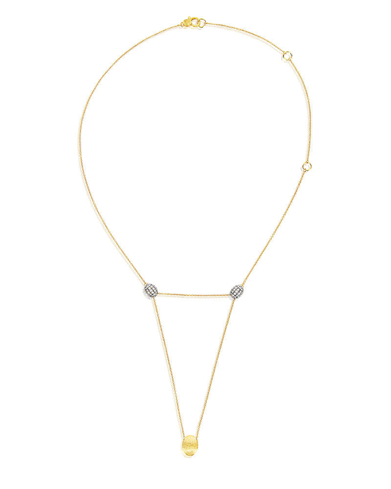 Nanis Collana "LUCE" convertibile 3 in 1 in oro e diamanti (grande) – Nanis Italian Jewels Vendita Calda