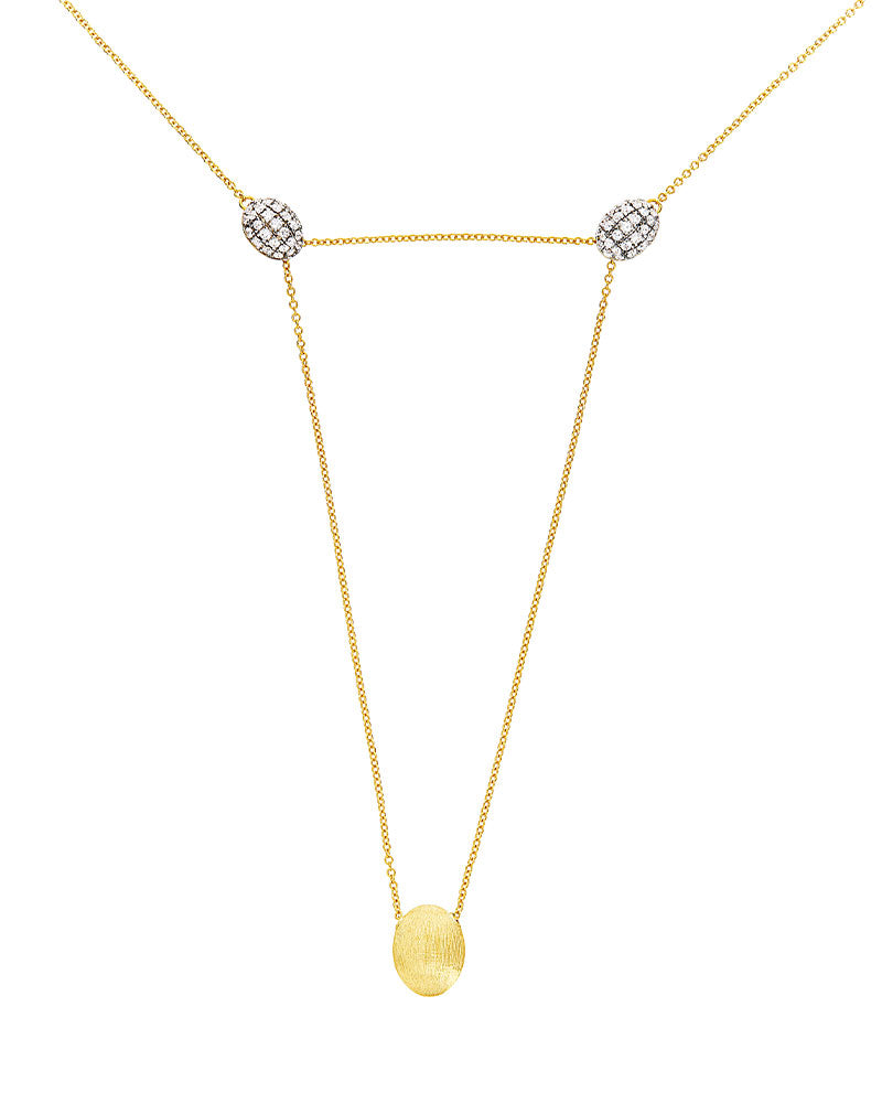 Nanis Collana "LUCE" convertibile 3 in 1 in oro e diamanti (grande) – Nanis Italian Jewels Vendita Calda