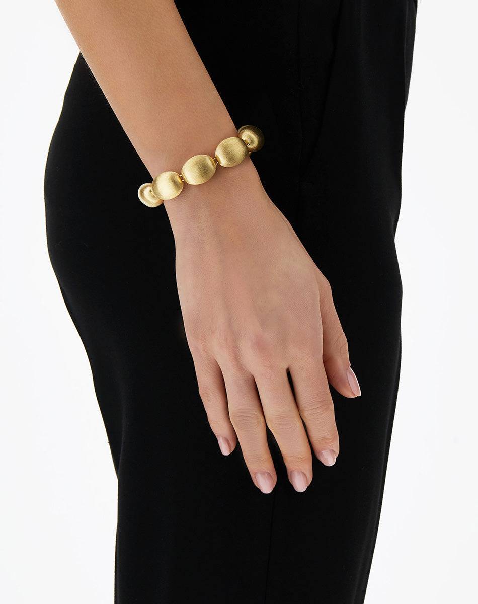 Nanis Bracciale di perle in oro "Muse" (grande) – Nanis Italian Jewels Spedizione Gratuita