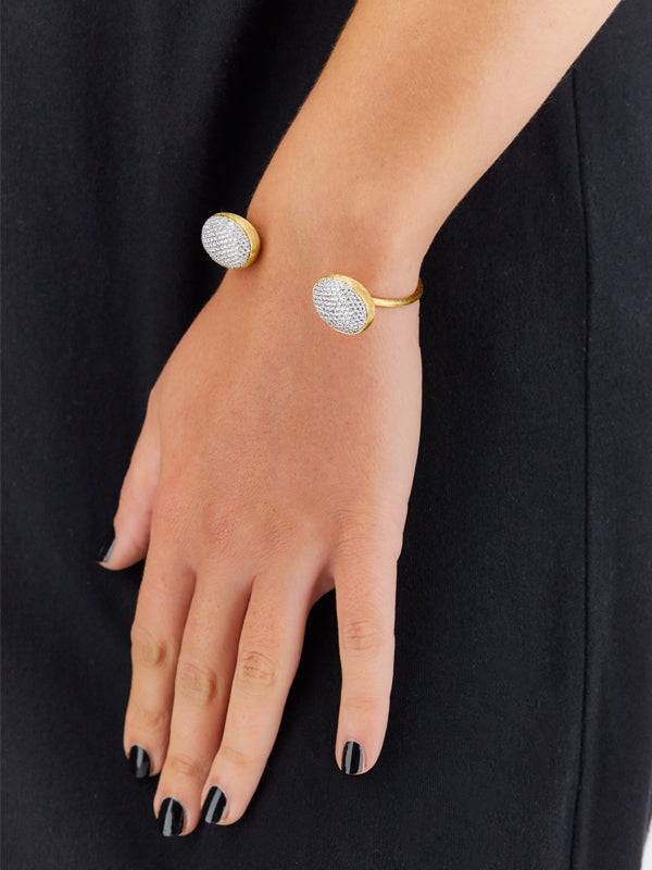 Nanis Bracciale a schiava "BUBBLE" in oro e diamanti (grande) – Nanis Italian Jewels Prezzo Ridotto