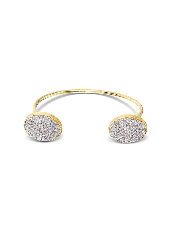 Nanis Bracciale a schiava "BUBBLE" in oro e diamanti (grande) – Nanis Italian Jewels Prezzo Ridotto