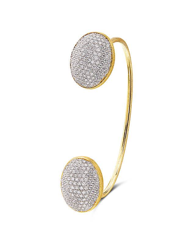 Nanis Bracciale a schiava "BUBBLE" in oro e diamanti (grande) – Nanis Italian Jewels Prezzo Ridotto