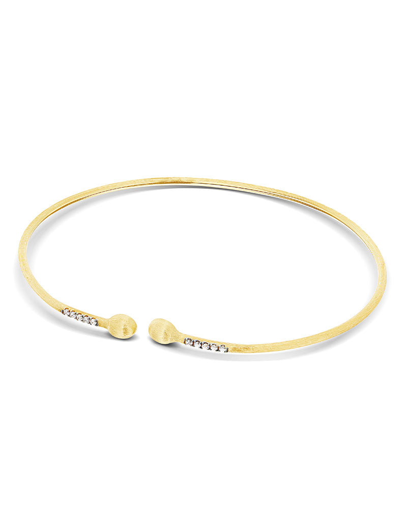 Nanis Bracciale a schiava "DANCING ÉLITE" essenziale inciso a mano in oro e – Nanis Italian Jewels Offerta