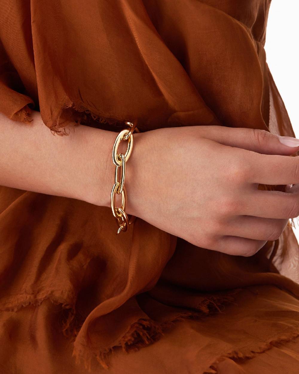 Nanis Bracciale "LIBERA ICON" con catena in oro rosa – Nanis Italian Jewels In Vendita