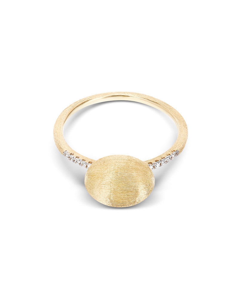Nanis Anello "DANCING ÉLITE" con boule in oro incisa a mano e pavé di diaman – Nanis Italian Jewels Vendite Flash