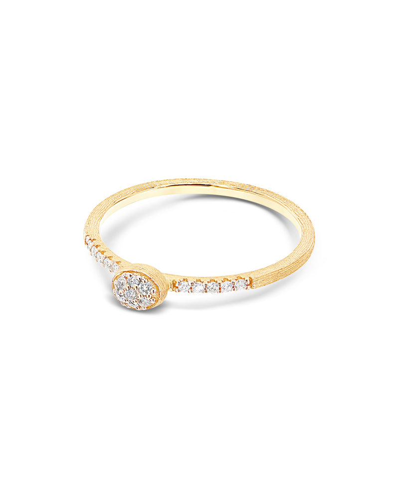 Nanis Anello di fidanzamento "DANCING ÉLITE" elegante inciso a mano in oro e – Nanis Italian Jewels 2025